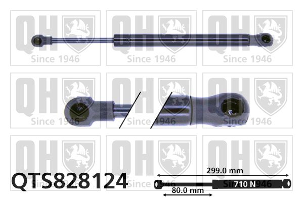 QUINTON HAZELL Газовая пружина, крышка багажник QTS828124